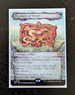 CHRONICLE OF VICTORY Showcase Mythic Lorwyn Eclipsed Near Mint MTG - Image 1