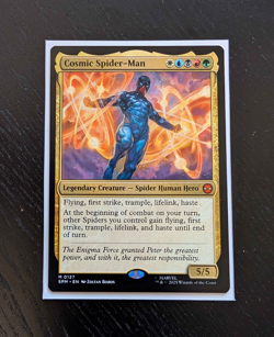 COSMIC SPIDER-MAN Mythic Rare Marvel's Spider-Man Near Mint Magic: The Gathering - Image 1