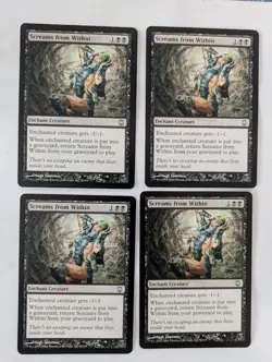 4 Screams from Within Darkteel MTG NM Free shipping with tracking - Image 1