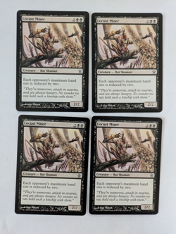 4 Locust Miser Saviors of Kamigawa MTG NM Free ship&track - Image 1