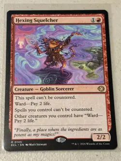 mtg Hexing Squelcher, goblin sorcerer, Lorwyn Eclipsed, unplayed - Image 1