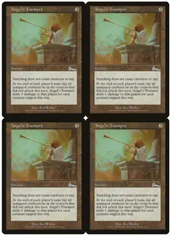 MTG Angel's Trumpet x4 Urza's Legacy Uncommon LP Playset - Image 1