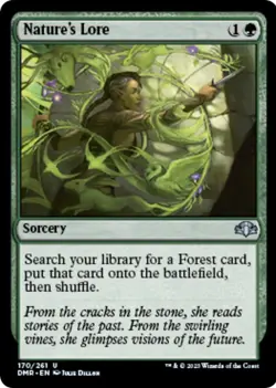 Nature's Lore Dominaria Remastered Regular - Image 1