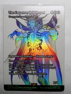 2025 MTG FINAL FANTASY The Emperor, Hell Tyrant / Yawgmoth, Thran Physician FOIL - Image 1