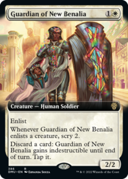 x1 Guardian of New Benalia - Foil - Extended Art R MTG Dominaria United M/NM, En - Image 1