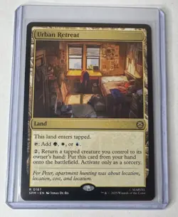 Urban Retreat #187 Marvel’s Spider-man Rare Land MTG NM/M - Image 1