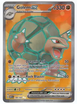 Golem ex 189/165 Pokemon TCG SV: Scarlet & Violet 151 Ultra Rare Near Mint - Image 1
