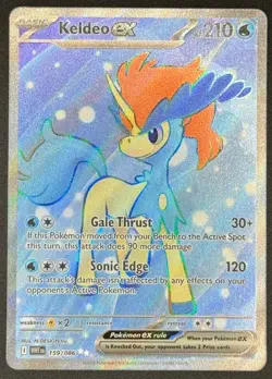 Keldeo ex 159/086 Pokemon TCG Scarlet & Violet: White Flare Ultra Rare NM - Image 1