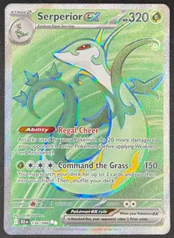 Serperior ex 156/086 Pokemon TCG Scarlet & Violet: Black Bolt Secret Rare NM - Image 1