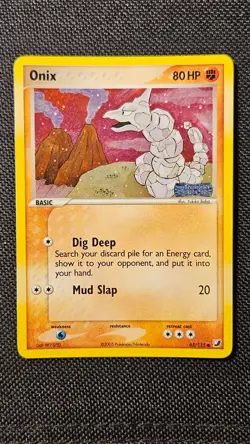 Pokemon Card - Onix Unseen Forces 65/115 Reverse Holo Stamped - LP/NM - Image 2