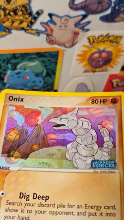 Pokemon Card - Onix Unseen Forces 65/115 Reverse Holo Stamped - LP/NM - Image 3