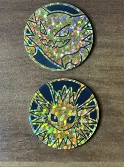 Jolteon Haunter S-Chinese 151 Ultra Rare Gold Holo Pokemon Coin Lot - Image 1