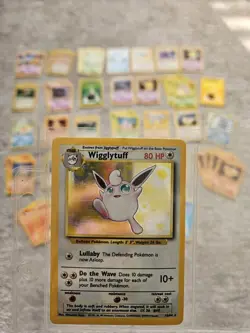 Pokemon Base Set Lot Of 40+ Cards With Wigglytuff Holo *READ DESCRIPTION* - Image 1