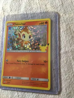 2021 Pokemon McDonalds Promo 25th Anniversary Holo Chimchar 12/25 Pack Fresh! - Image 1