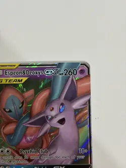 PACK FRESH Espeon & Deoxys GX 72/236 Unified Minds Holo Tag Team Pokemon TCG G - Image 3
