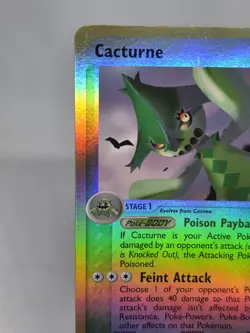 Pokemon TCG Cacturne EX Sandstorm 2/100 Reverse Holo Rare WOTC Vintage - Image 2