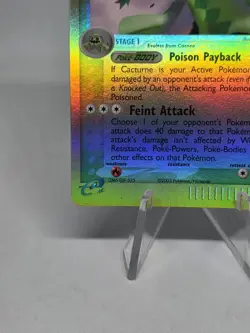 Pokemon TCG Cacturne EX Sandstorm 2/100 Reverse Holo Rare WOTC Vintage - Image 4