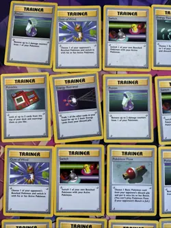 Pokemon WOTC Shadowless Trainer Common/Uncommon Lot - MP/HP - Image 2
