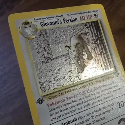 Giovanni's Persian 8/132 Pokemon Gym Challenge 1st Edition Holo Pokemon LP+ NM- - Image 4