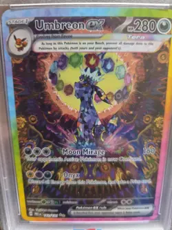 UMBREON ex #161- SIR-2025- POKEMON PRE EN PSA MINT 9 - Image 3