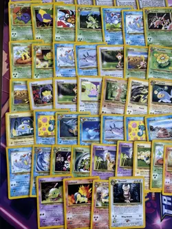 Pokemon WOTC Neo Genesis Common/Uncommon Lot - MP/HP - Image 5