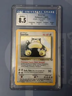 Snorlax 11/64 Pokemon Jungle Unlimited Holo - CGC Blue Label 8.5 NM/M+ - Image 1