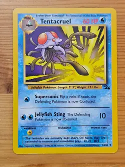 Pokemon TCG Tentacruel Fossil Unlimited 44/62 LP WOTC. - Image 1