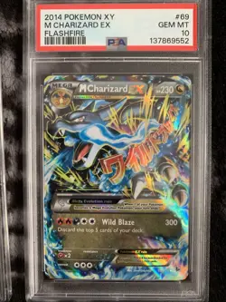 MEGA CHARIZARD EX 69/106 PSA 10 XY FLASHFIRE ULTRA RARE POKEMON HOLO ENGLISH - Image 1