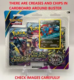(402941) Pokemon XY Ancient Origins Booster 3-Pack Blister - Factory Sealed - Image 2