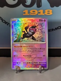 Munkidori MN Poke Ball Pattern 044/131 Prismatic Evolutions Pokemon TCG Holo - Image 1