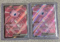 (2) Mew EX 193/165 Full Art Rare Scarlet & Violet 151 Pokemon TCG - Image 1