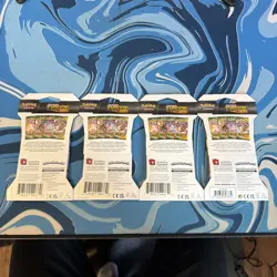 Pokemon Evolving Skies Booster Pack Art Set Of 4 Sword & Shield Factory Sleeve - Image 2