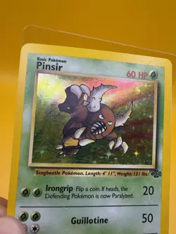 Pinsir 9/64 Rare Holo Jungle Pokemon Card TCG Vintage 1999 LP+ - Image 4