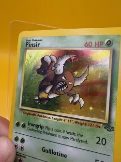 Pinsir 9/64 Rare Holo Jungle Pokemon Card TCG Vintage 1999 LP+ - Image 5