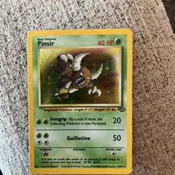 Pinsir 9/64 Rare Holo Jungle Vintage Pokemon Card TCG NM/LP+ Unlimited Great - Image 1