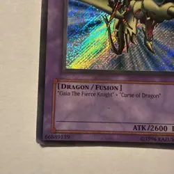 Gaia The Dragon Champion LOB-125 Yu-Gi-Oh! Legend Of Blue Eyes White Dragon Holo - Image 5
