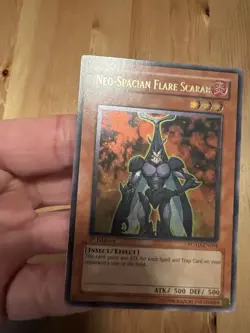 Yugioh Neo-Spacian Flare Scarab 1st Edition Ultimate Rare POTD Lightly Played - Image 4
