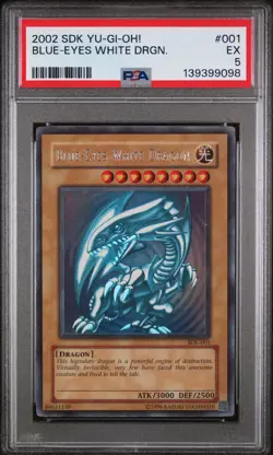 PSA 5 Blue-Eyes White Dragon SDK-001 Starter Deck: Kaiba Unlimited - Image 1