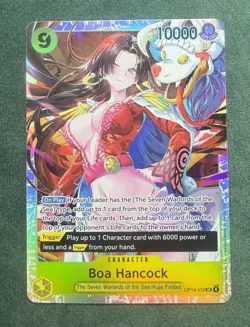 One Piece The Azure Sea's Seven Boa Hancock OP14-112 SR Foil NM - Image 1