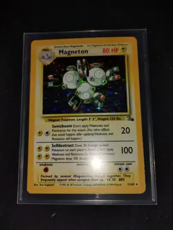 Pokemon TCG Magneton Fossil Holo Rare Card 11/62 Unlimited - Image 1