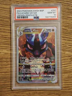 Lucario VSTAR Swsh291 PSA 10 Swsh: Sword & Shield Promo Card Holo - Image 1