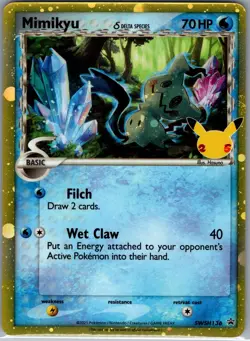 Mimikyu (Delta Species) - SWSH136 Holo Sword & Shield Promo - Pokemon Card - NM - Image 1