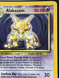 Alakazam 1/102 Base Set Holo Unlimited Rare Pokemon Card TCG #V2 - Image 4