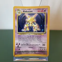 Alakazam 1/102 Pokemon Card TCG Base Set Unlimited Holo Rare - Image 1