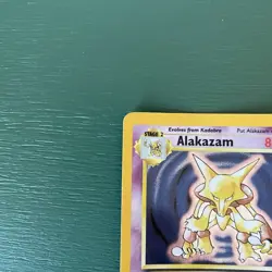 Alakazam 1/102 Pokemon Card TCG Base Set Unlimited Holo Rare - Image 3