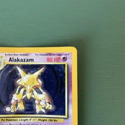 Alakazam 1/102 Pokemon Card TCG Base Set Unlimited Holo Rare - Image 4