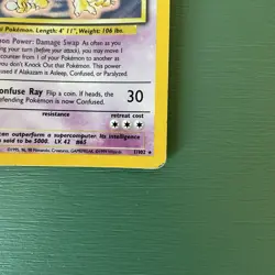 Alakazam 1/102 Pokemon Card TCG Base Set Unlimited Holo Rare - Image 5