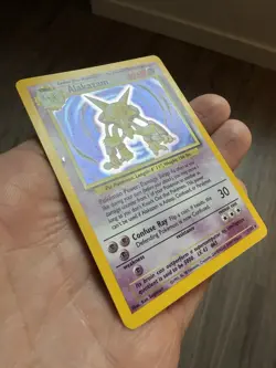 Alakazam 1/102 Base Set Unlimited Holo Rare Pokemon Card TCG MP - Image 4