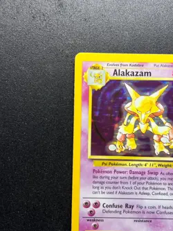 Alakazam Holo 1/102 1999 Pokemon Card Rare Base Set Unlimited TCG - Image 2