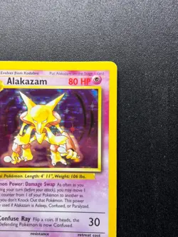 Alakazam Holo 1/102 1999 Pokemon Card Rare Base Set Unlimited TCG - Image 3
